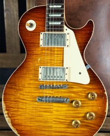 Gibson Custom 2014 Limited Run Wildwood 59 Les Paul Heavy Aged Slow Ice Tea Fade